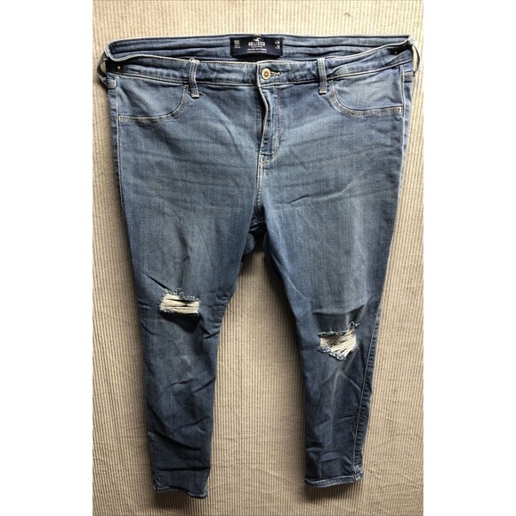 Hollister California Jean Legging 19S W34 L26 Advanced Stretch Factory Destroyed - Picture 1 of 16